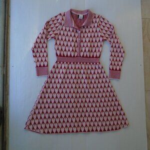 vintage M2 by Moche Apparel Womens Dress Size S Pink/Red